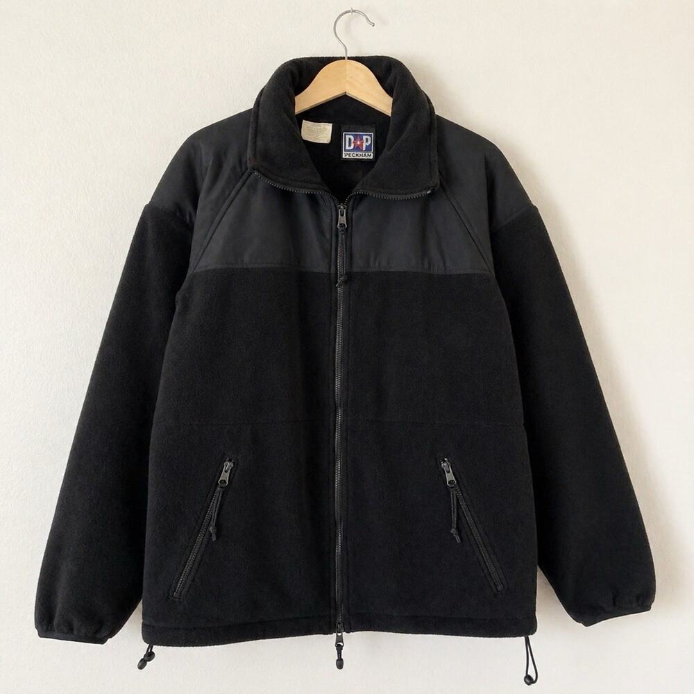 US Military Mens Medium ECWCS Gen II Polartec Fleece Jacket Black Peckham